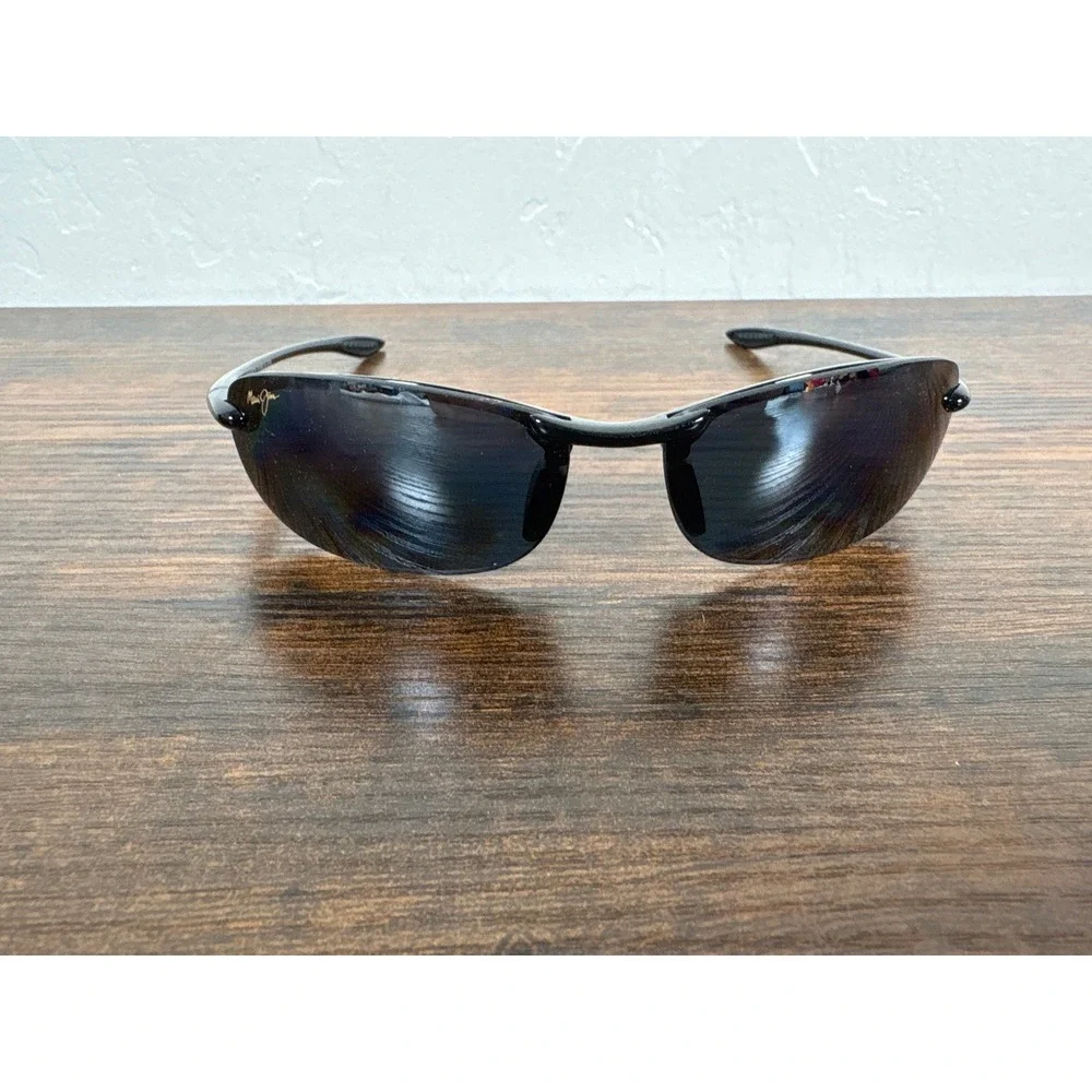 Maui Jim Makaha MJ Sport Sunglasses G-805-02-25 Gloss Black FRAME ONLY Japan